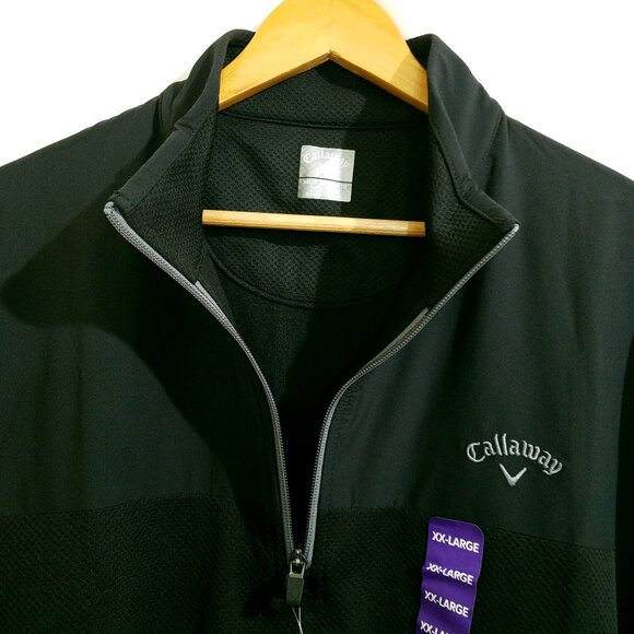Callaway Men’s Quarter Zip Pullover – Black – Size XXL – New!!! - Picture 13 of 13